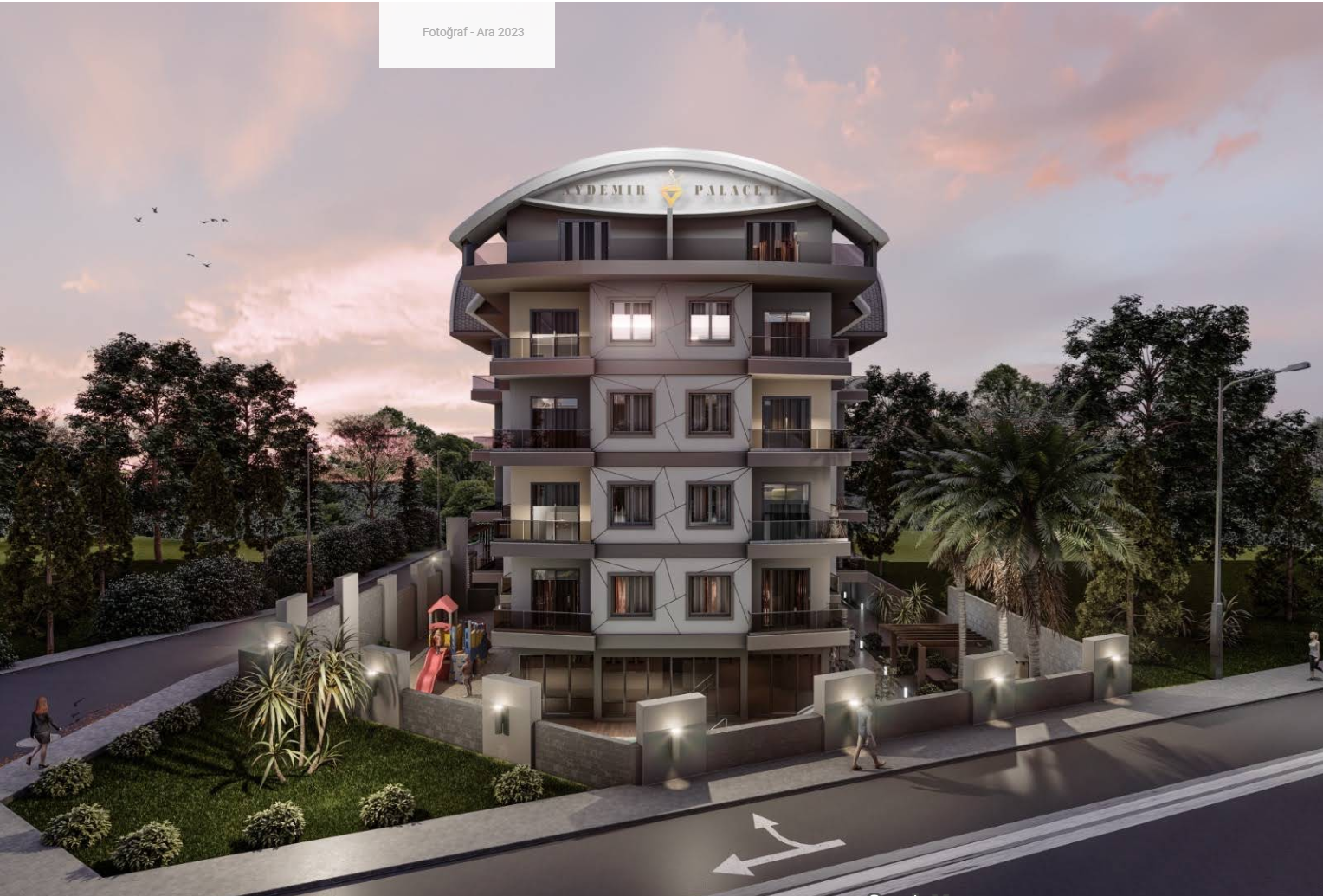 AYDEMİR PALACE II BİTMİŞ PROJE 19 ADET 1+1 80m² DAİRE ,5 ADET DUBLEKS 110m² 135m² 145m² 150m² 160m² DAİRE
